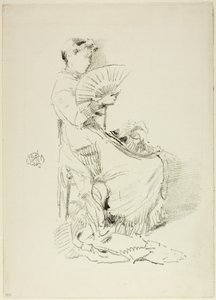 Fan, 1879 by James Abbott McNeill Whistler
