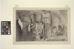 Forge (kuru nokta) by James Abbott McNeill Whistler