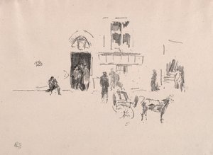 Gaiety Sahne Kapısı, 1879. by James Abbott McNeill Whistler