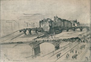 Isle De La Cite, Paris, 1859, 1904 by James Abbott McNeill Whistler