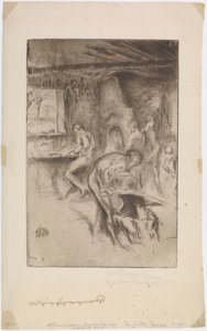 Küçük Demirhane, Liverpool, 1875. by James Abbott McNeill Whistler
