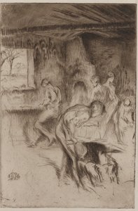 Küçük Demirhane, Liverpool, 1875. by James Abbott McNeill Whistler