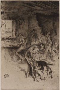 Küçük Demirhane, Liverpool, 1875. by James Abbott McNeill Whistler