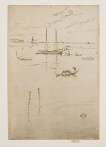 İlk Venedik Seti olarak da bilinen On İki Gravürden Küçük Lagün by James Abbott McNeill Whistler