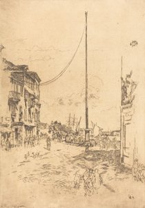 Küçük Direk, 1880. by James Abbott McNeill Whistler
