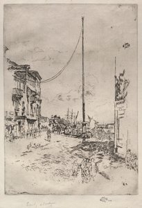 Küçük Direk, 1880. by James Abbott McNeill Whistler