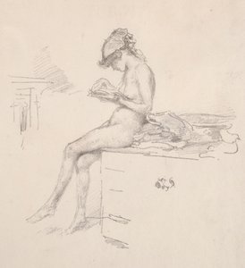 Küçük Çıplak Model Okuma, 1890.