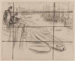 Küçük Havuz, 1861. by James Abbott McNeill Whistler