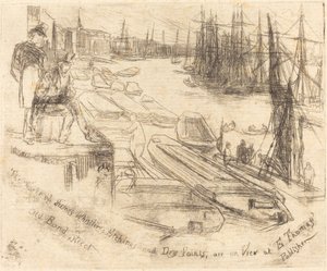 Küçük Havuz, 1861. by James Abbott McNeill Whistler
