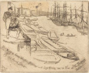 Küçük Havuz, 1861. by James Abbott McNeill Whistler