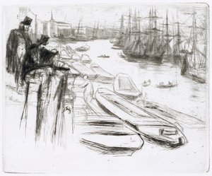 Küçük Havuz, No.1 (gravür) by James Abbott McNeill Whistler
