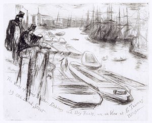 Küçük Havuz, No.2 (gravür) by James Abbott McNeill Whistler
