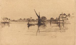 Küçük Putney, No.II, 1879. by James Abbott McNeill Whistler