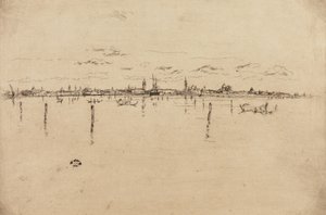 Küçük Venedik, 1879-1880. by James Abbott McNeill Whistler