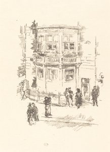 Yöneticinin Penceresi, Gaiety Tiyatrosu, 1896. by James Abbott McNeill Whistler