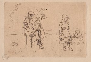 Menpes Çocukları. by James Abbott McNeill Whistler