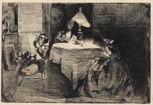 Müzik Odası, 1858. by James Abbott McNeill Whistler