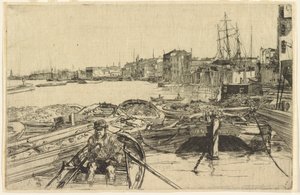 Havuz, 1859. by James Abbott McNeill Whistler