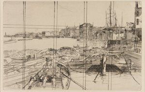 Havuz, 1859. by James Abbott McNeill Whistler