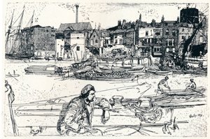 Londra Havuzu, 1859, 1904 by James Abbott McNeill Whistler