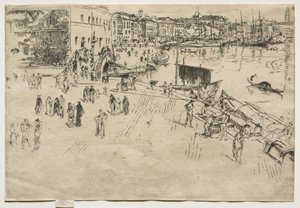 Riva, No. 1, 1880. by James Abbott McNeill Whistler