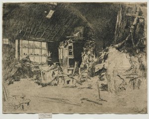 Smithy. by James Abbott McNeill Whistler