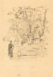 Basamaklar, Lüksemburg, 1893. by James Abbott McNeill Whistler