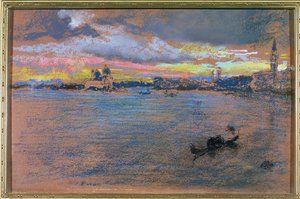 Fırtına - Gün Batımı, 1880 by James Abbott McNeill Whistler