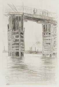 Uzun Köprü, 1878 (kağıt üzerinde lithotint) by James Abbott McNeill Whistler