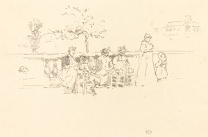 Teras, Lüksemburg, 1894. by James Abbott McNeill Whistler