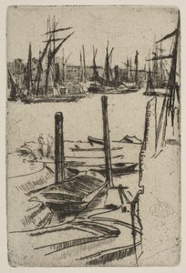 Küçük Havuz, [1879]. by James Abbott McNeill Whistler