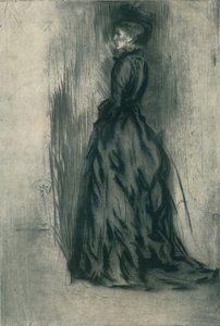 Kadife Elbise Frances Leyland, c1873, 1904 by James Abbott McNeill Whistler