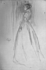 Kadife Elbise Bayan Leyland, 1873, 1904 by James Abbott McNeill Whistler