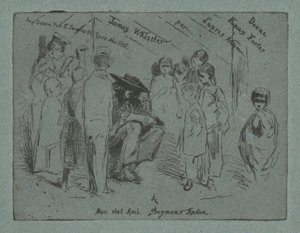 Doğadan Gelen On İki Güçlü Su için Başlık Sayfası, 1858. by James Abbott McNeill Whistler