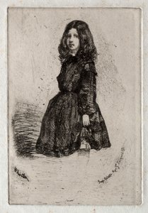 Doğadan On İki Gravür: Annie, 1858. by James Abbott McNeill Whistler