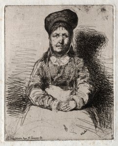 Doğadan On İki Gravür: La Rétameuse, 1858. by James Abbott McNeill Whistler