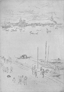 Dikey Venedik, c1880, 1904 by James Abbott McNeill Whistler