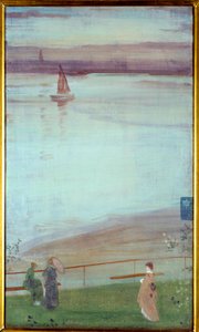 Mor ve Yeşil Resimde Varyasyon James Abbott McNeill Whistler (1834-1903) 1871 Güneş. 0,35x0,61 m Paris, Orsay Müzesi by James Abbott McNeill Whistler