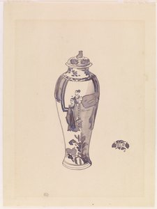 Hafif şişkin gövdeli vazo, 1876-1878. by James Abbott McNeill Whistler
