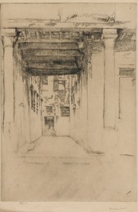 Venedik Mahkemesi, 1879-1880. by James Abbott McNeill Whistler