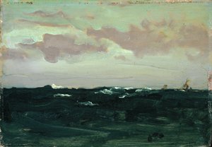 Mor ve Mavi: Silindirler Arasında, c.1893 (panelde yağlı boya) by James Abbott McNeill Whistler