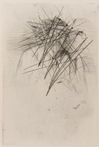 Şapkalı Whistler, 1859. by James Abbott McNeill Whistler