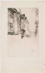 Wych Caddesi, Londra, 1877. by James Abbott McNeill Whistler