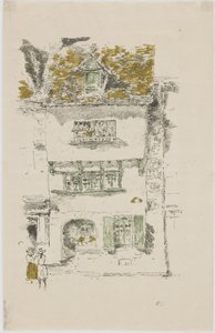 Sarı Ev, Lannion, 1893 (kağıt üzerinde taş) by James Abbott McNeill Whistler