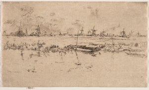 Zaandam. by James Abbott McNeill Whistler