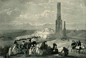 Gazne Kalesi ve Hisarı ve İki Minar, c1840, 1901.