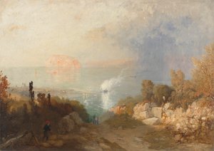 Menai Boğazı'na giriş by James Baker Pyne