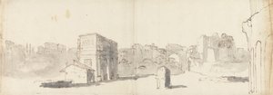 Roma, Konstantin Kemeri'nin Diğer Harabelerle Bir Görünümü by James Barry
