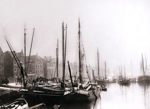Kanal tekneleri, Rotterdam, 1898. by James Batkin
