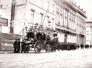 Atlı cenaze arabası, Anvers, 1898